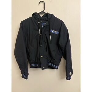 VTG 90s Orlando Magic Starter Jacket Kids Large NBA Puffer Hooded Full Zip